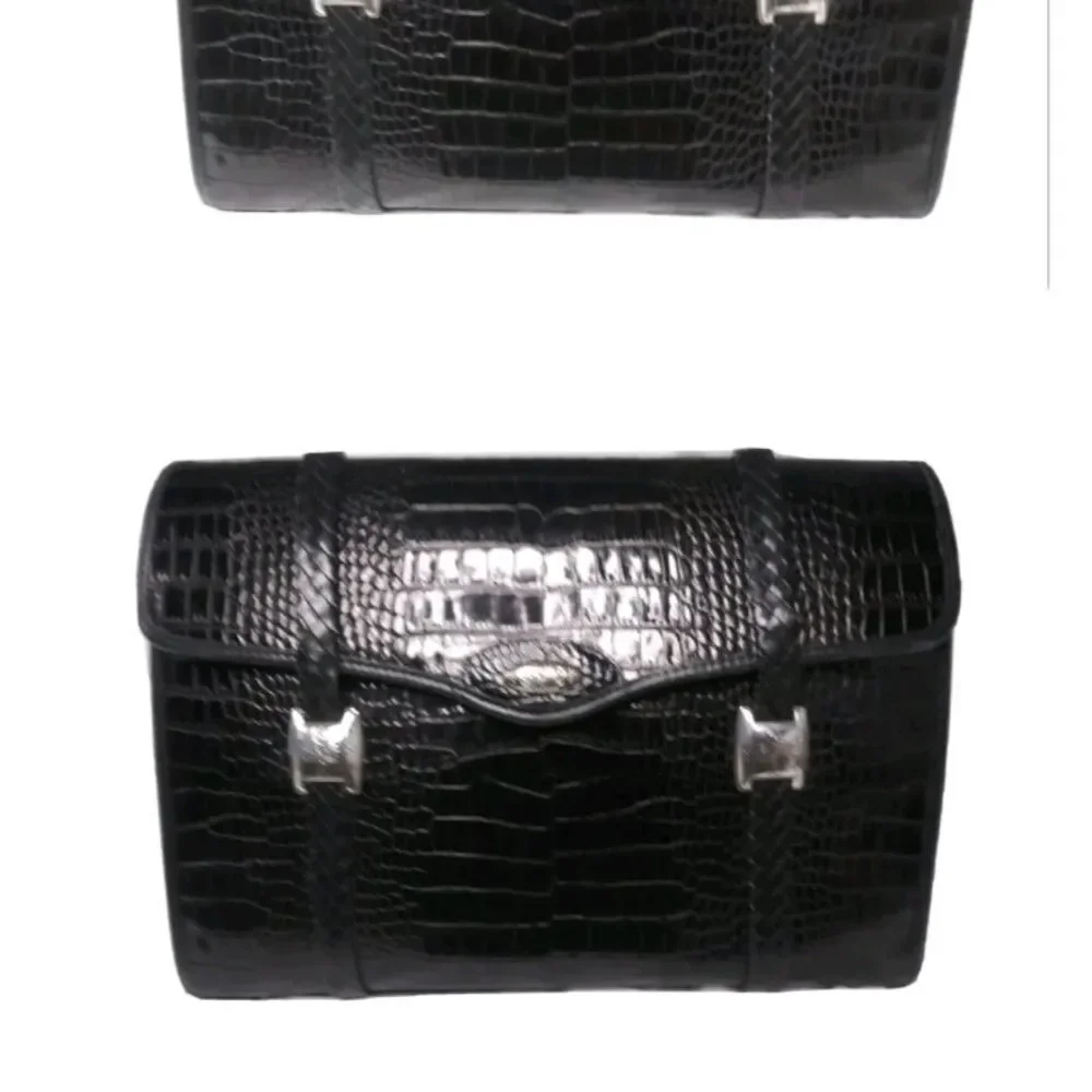 Brighton Leather Briefcase Attache Bag Croco Embossed Brighton For Business Bag